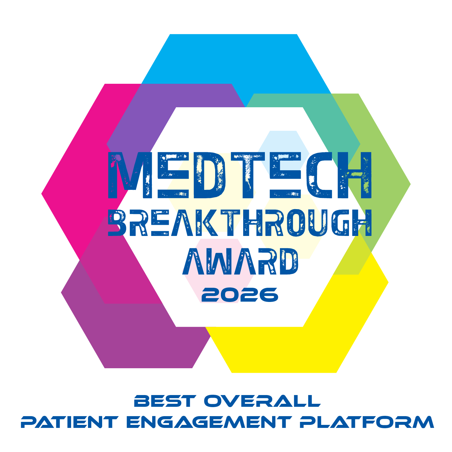 MedTech Breakthrough 2026 Best Overall Patient Engagement Platform award badge
